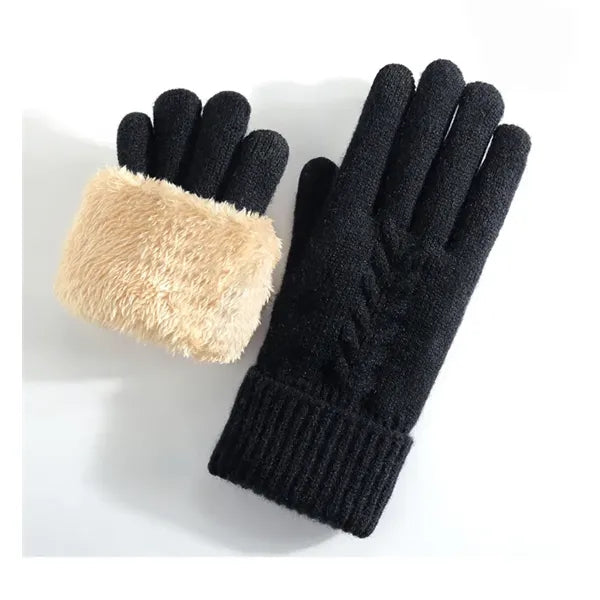 Warm Lady Touchscreen Knitted Gloves