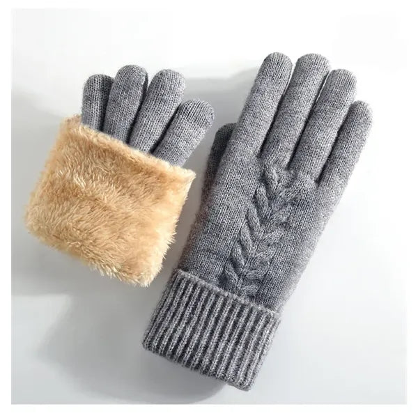 Warm Lady Touchscreen Knitted Gloves