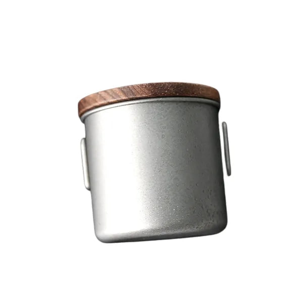 8 OZ Titanium Travel Coffee Mug Foldable Handle