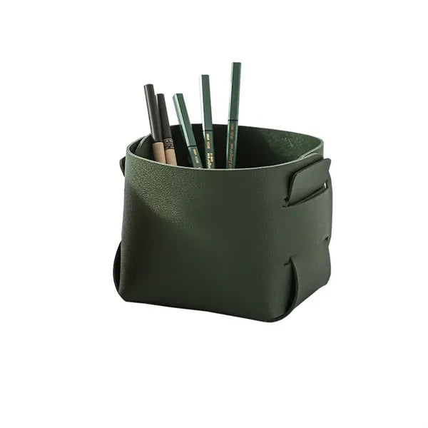 Foldable PU Desk Pen Organizer