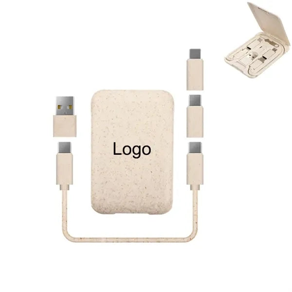 60W Wheat Straw Charging Cable Kit