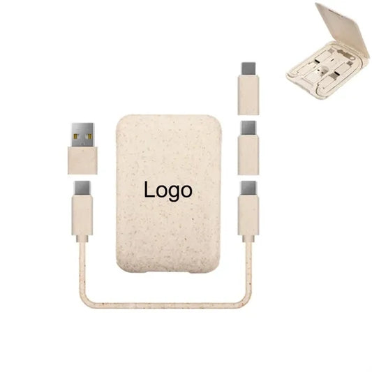 60W Wheat Straw Charging Cable Kit