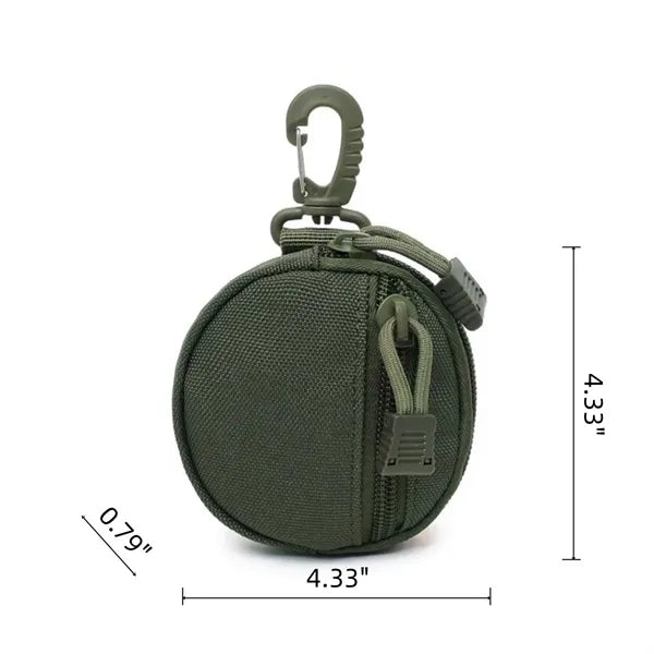 Small Utility EDC Tactical Key Pouch With Carabiner
