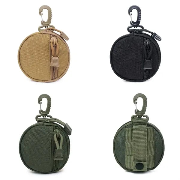 Small Utility EDC Tactical Key Pouch With Carabiner
