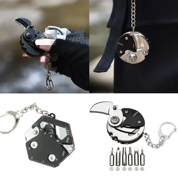 Small Pocket Knife Gift Folding Coin Keychain Tool