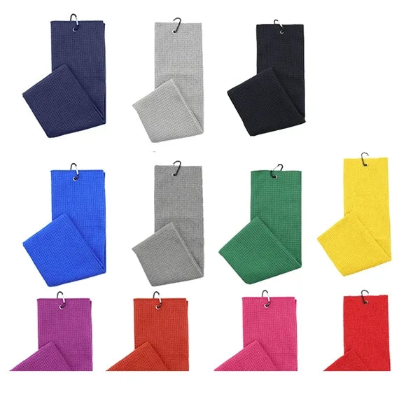 Waffle Golf Towel Personalized Sport Beach Microfiber Quick