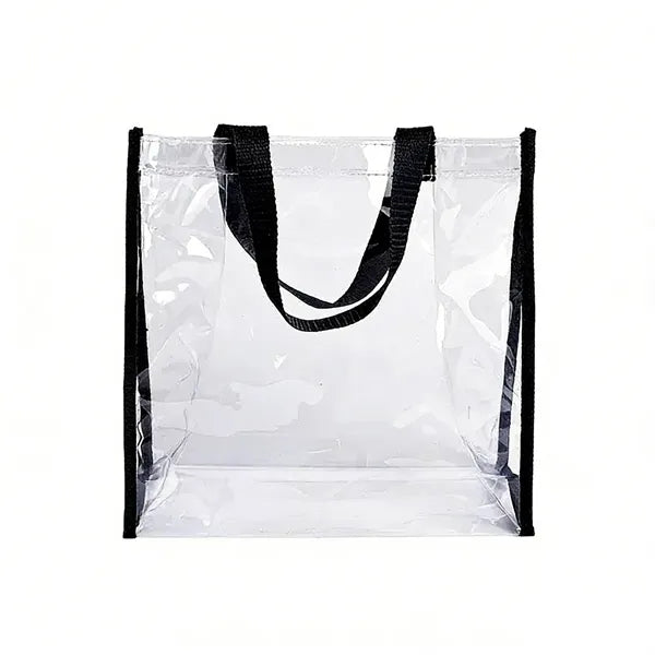 Low MOQ Portable Clear Large Plastic Tote Bag