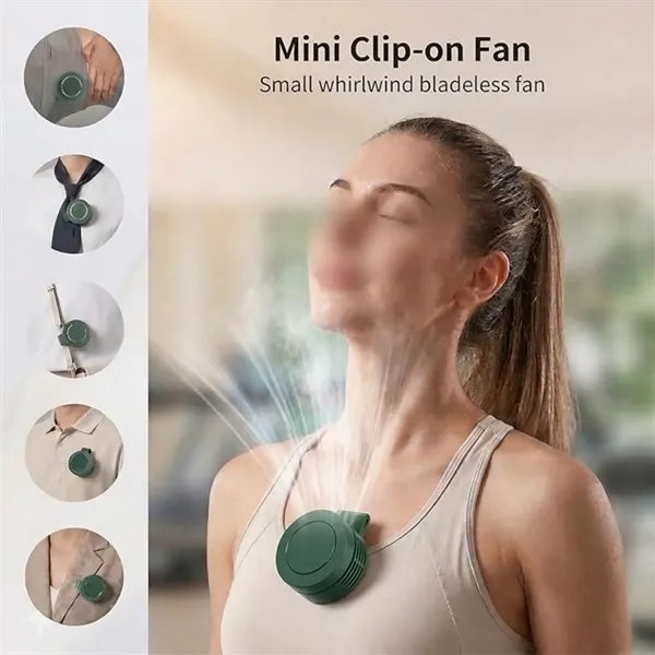 Portable Silent Mini Bladeless Fan Clip On For Outdoor