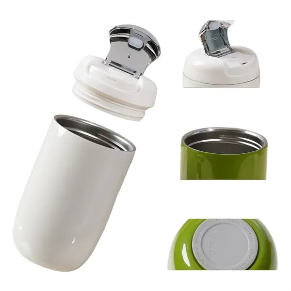 12 Oz Simple Travel Coffee Mug Tumbler With Flip Lid