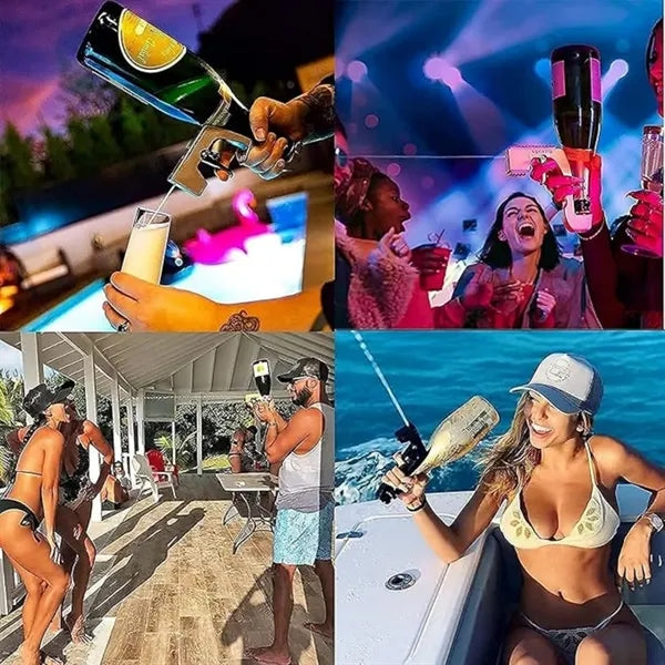 Lightweight Champagne Gun for Parties with rubber plug