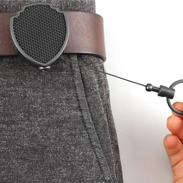 Retractable Badge Reel with Belt Clip, ID Card Holder