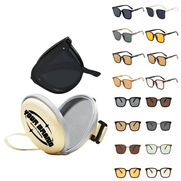 Foldable UV Protection Sunglasses With Portable Case