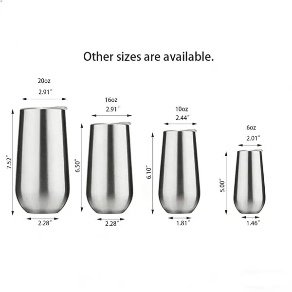 10oz Eggshell Thermos Champagne Stainless Steel Cup