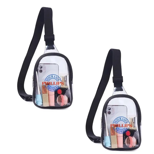 Clear PVC Crossbody Bag