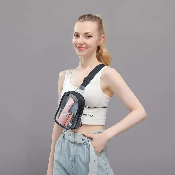 Clear PVC Crossbody Bag