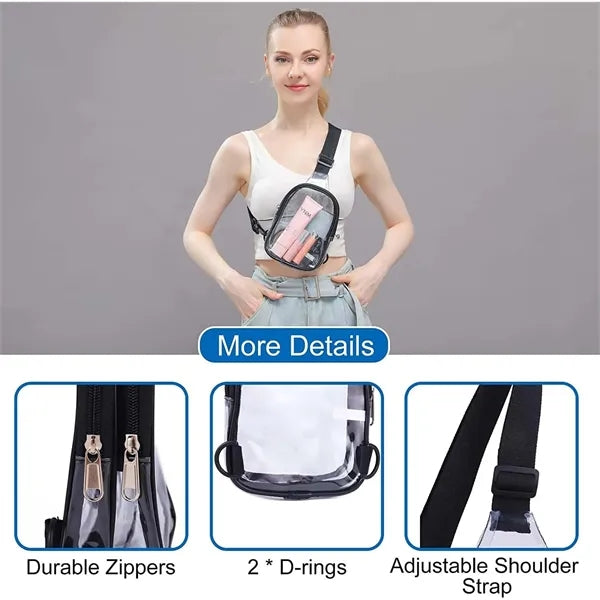 Clear PVC Crossbody Bag