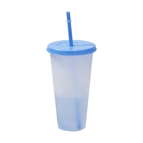 24oz Cold-Activated Color Changing Party Straw Tumbler