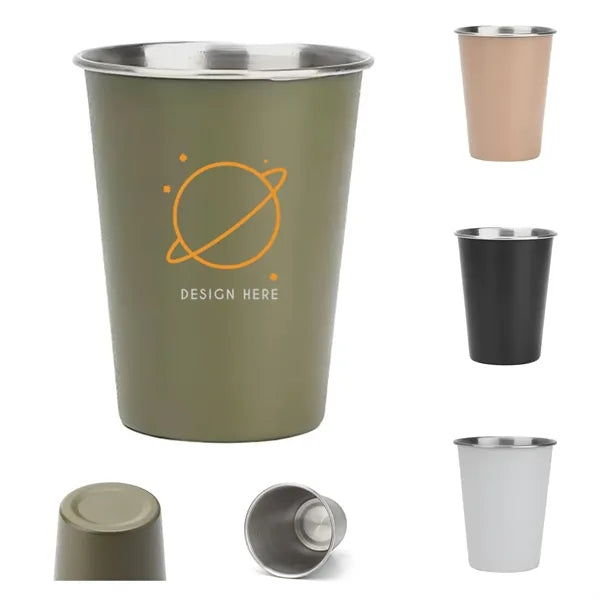 Stainless steel portable beer, beverage and water cup