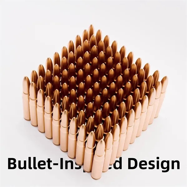 Bullet Shaped Plastic Metallic-Look Novelty Ballpoint Pens