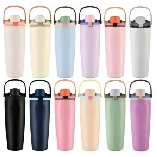 30oz Stainless Steel Tumbler with Handle