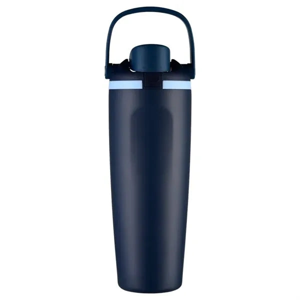 30oz Flip Top Water Bottle with Straw