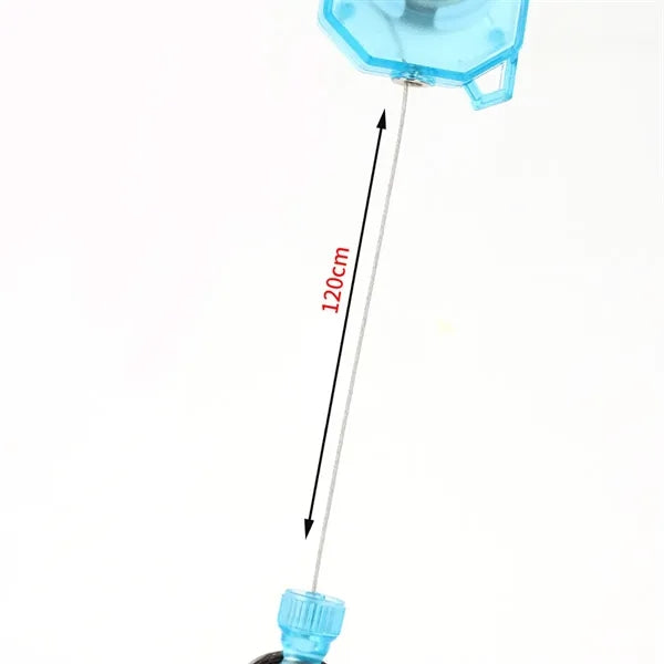 Retractable Key Chain Reel with Carabiner Ring