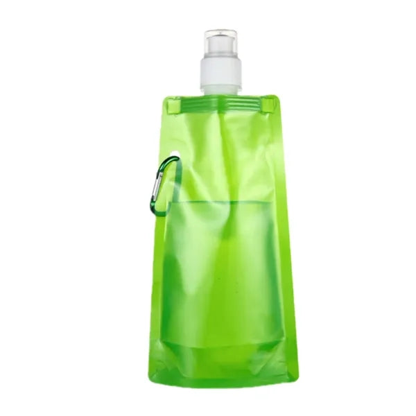 16oz Foldable Water Bottles with Carabiner