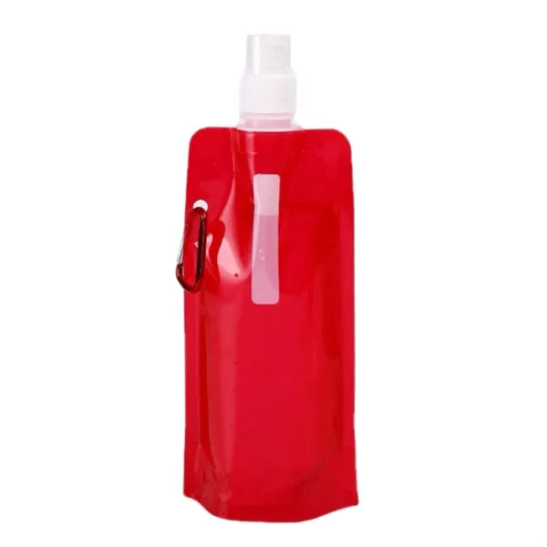 16oz Foldable Water Bottles with Carabiner