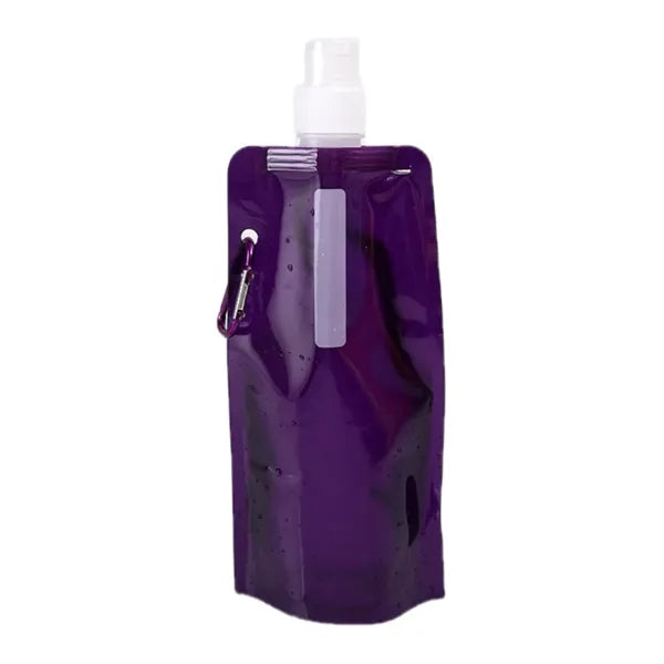 16oz Foldable Water Bottles with Carabiner