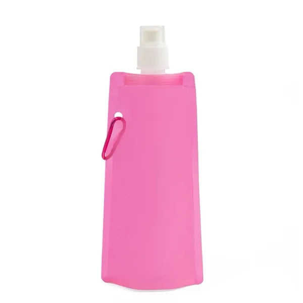 16oz Foldable Water Bottles with Carabiner