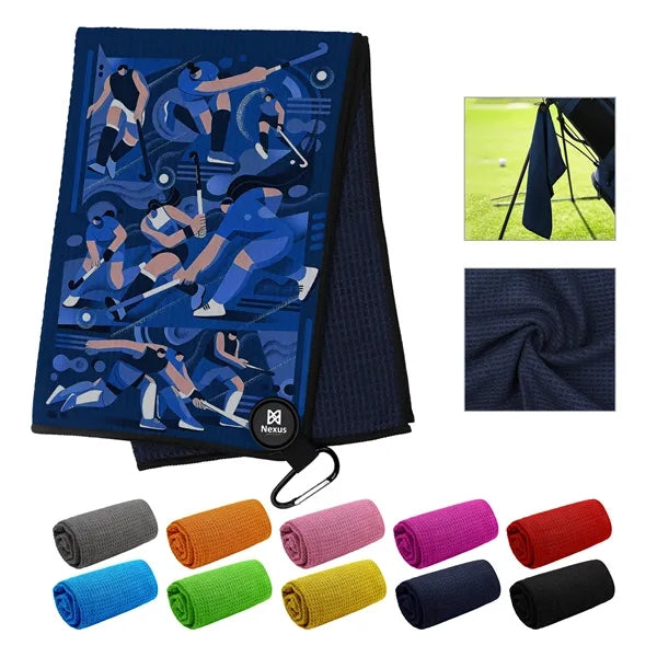 Magnetic Golf Towel With Carabiner Clip 15.7"x23.6"