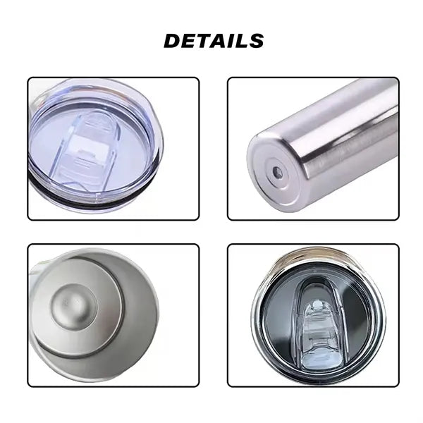 20oz Skinny Tumbler w/ Lid&Straw
