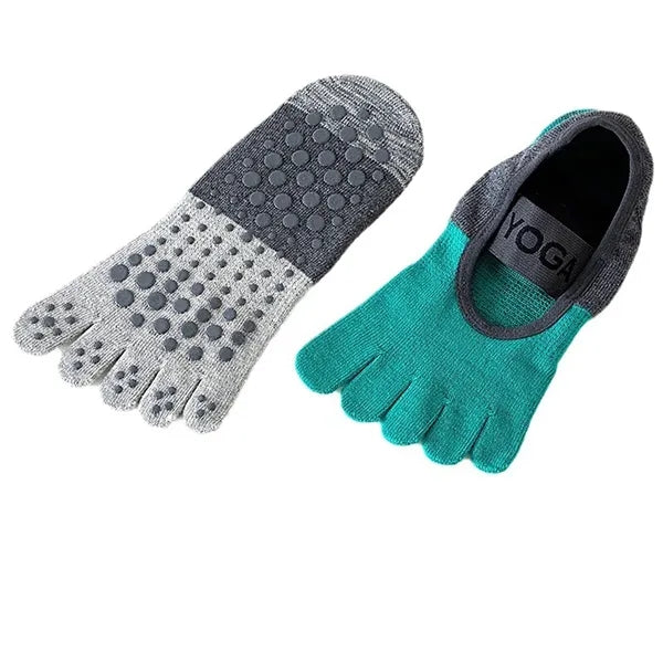 Non Slip Five Toe Yoga Socks for Pilates