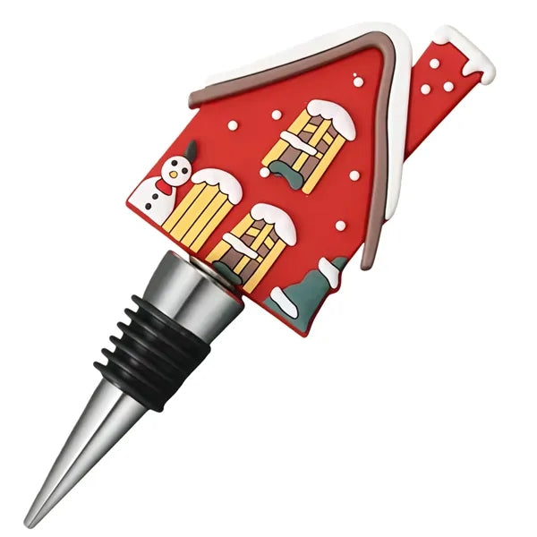 Christmas Themed Aluminum Wine Stopper