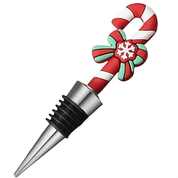 Christmas Themed Aluminum Wine Stopper