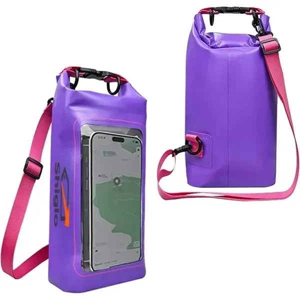 Waterproof PVC Sports Dry Bag With Roll Top Closure