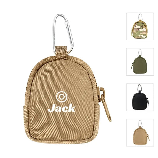 Outdoor Tactical Coin Purse Molle Keychain Pouch