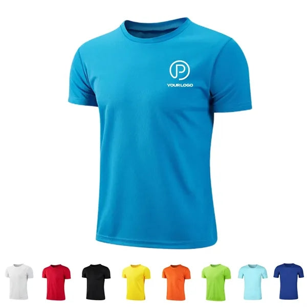Men's Quick Dry Running Short Sleeve T-Shirt For Sports