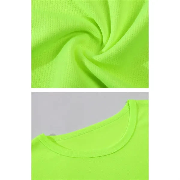 Men's Quick Dry Running Short Sleeve T-Shirt For Sports