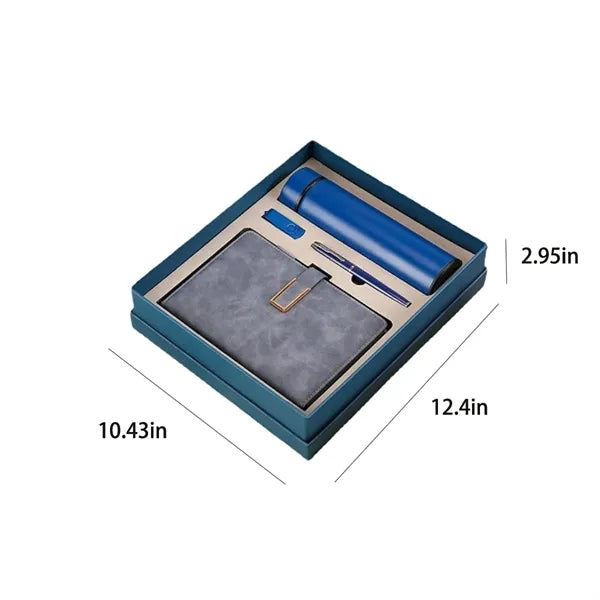 3pcs business gift set A5 notebook insulated thermos and pen