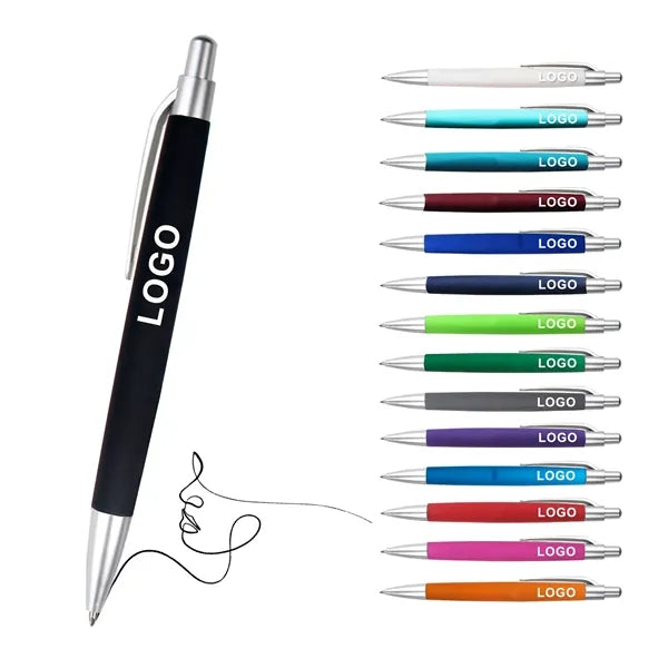 Retractable Plastic Ballpoint Pen