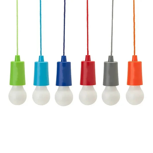 Portable LED Pull String Light for Camping Tent