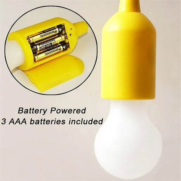 Portable LED Pull String Light for Camping Tent