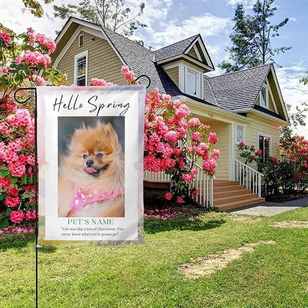 Garden flags DIY blank banner for lawn yard decor