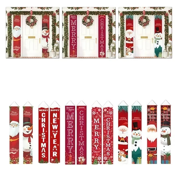 Christmas Polyester Porch Banner Flag
