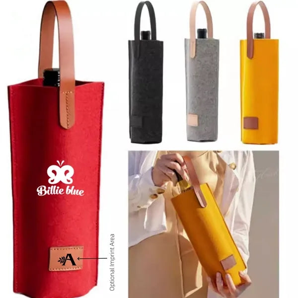 Felt Wine Tote Bag