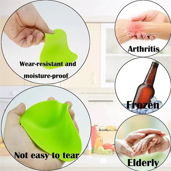 Rubber Jar Opener Gripper Pad for Weak Hands Silicone Heat