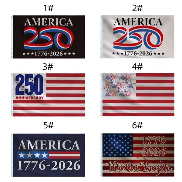 3 x 5 Feet America 250th years Birthday flag