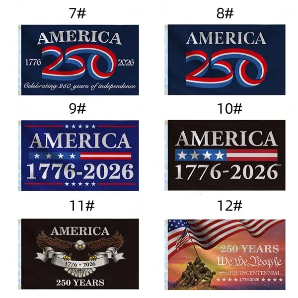 3 x 5 Feet America 250th years Birthday flag
