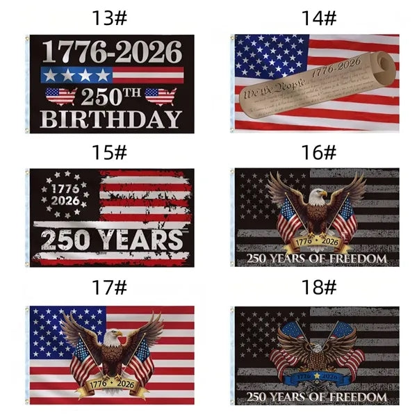 3 x 5 Feet America 250th years Birthday flag